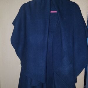 Elegant Dark Blue Women's Cape